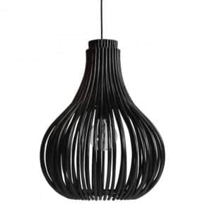 Lampe suspension Bulb noire