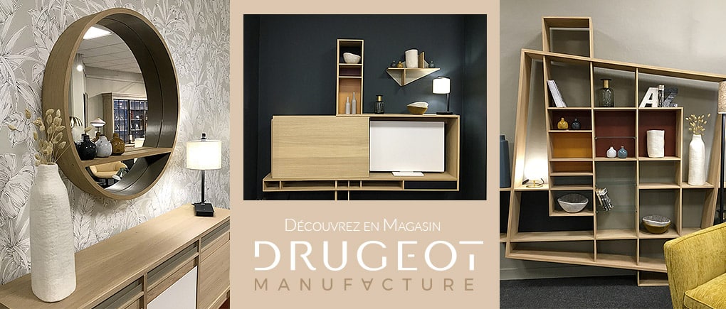 Bibliothèque bois massif originale design FRISCO – Drugeot Manufacture